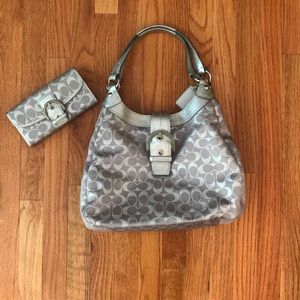 Authentic Coach purse and wallet set